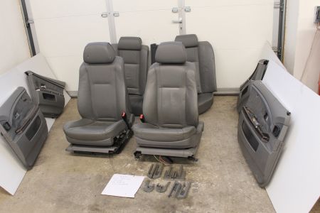 Innenausstattung Sitze Sitz Leder Elektrisch flanellgrau