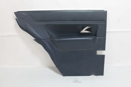Türverkleidung hinten links blau mit Chromleiste